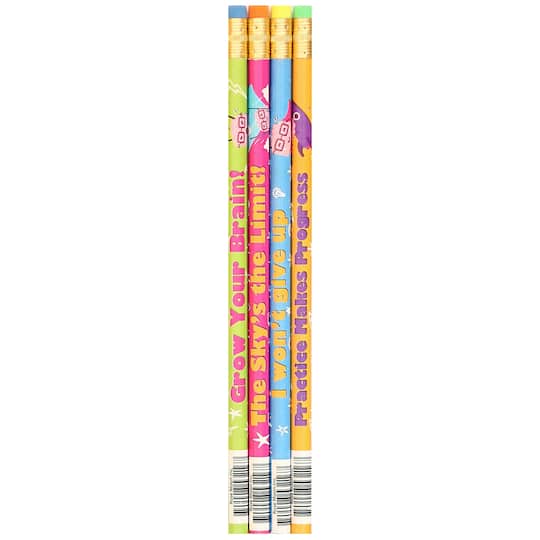 Moon Products Growth Mindset Pencil Assortment, 12 Packs of 12